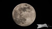 Vollmond &uuml;ber W&ouml;rth a. Main - NIKON D7200 mit SIGMA 150-600mm Contemporary